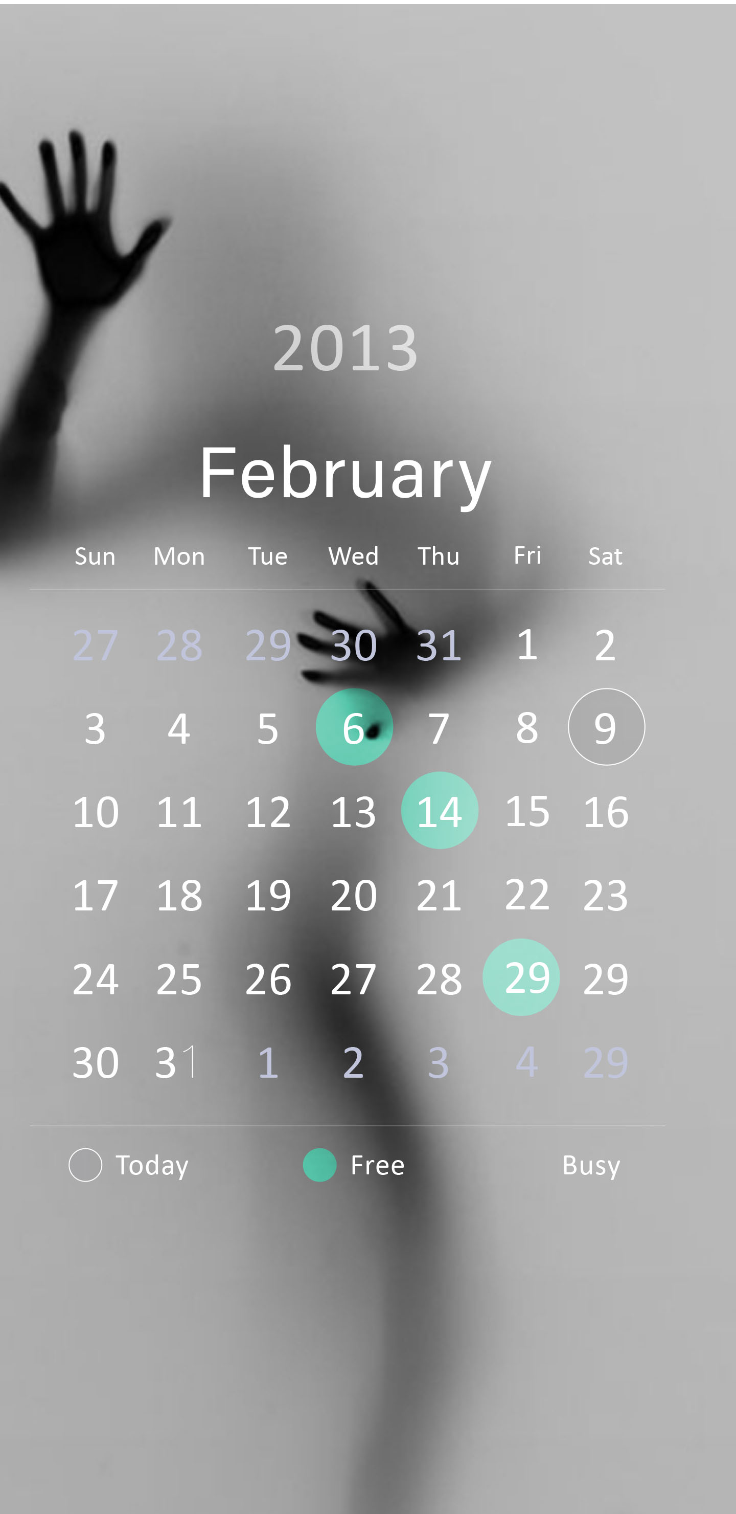 Calender UI